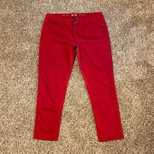 Red jeans